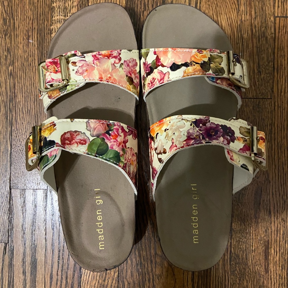 Madden Girl Multi Color Sandals